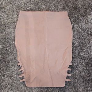Slit Mini Skirt